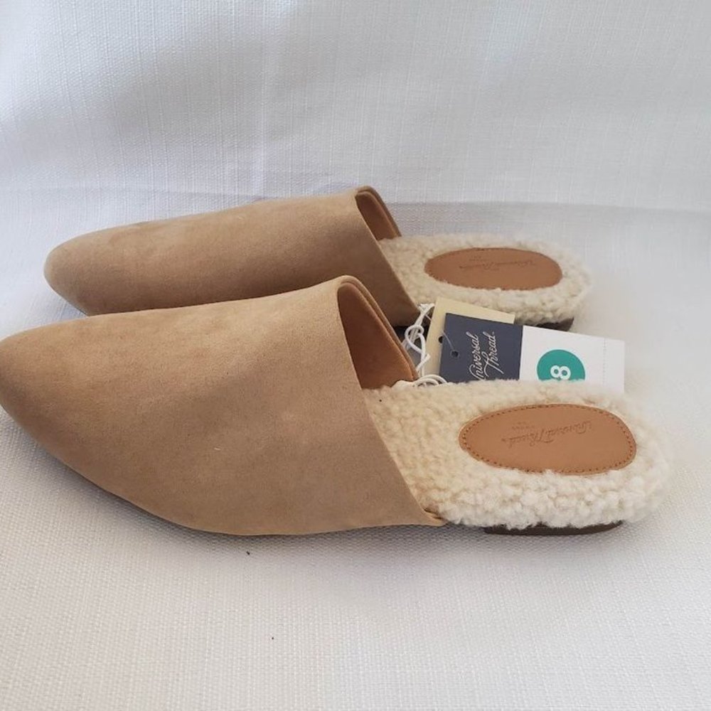 Universal Thead Zuri Tan Mules Flat Shoes - Womens size 8 - NEW - Picture 3 of 4